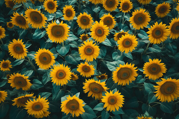 sunflowers in the garden