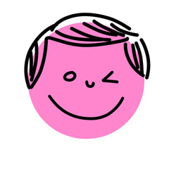 Emoticon hand drawn Illustration 