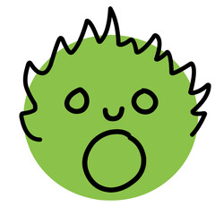 Fototapeta premium Emoticon hand drawn Illustration 