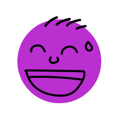 Emoticon hand drawn Illustration 