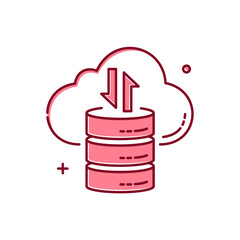 Data Science , Data Analysis, Data Mining, Vector Illustration Icon Design