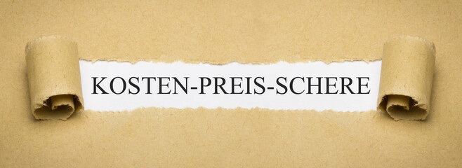 Kosten-Preis-Schere