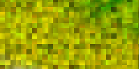 Light Green, Yellow vector template with rectangles.