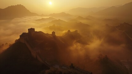 The great wall of China is one of the most impressive man-made structures on the planet.