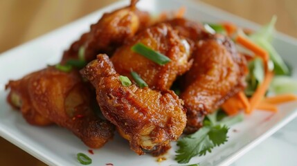 Fototapeta premium Vietnamese Chicken Curry Cooking Tutorial: Mastering Marination and Frying Techniques