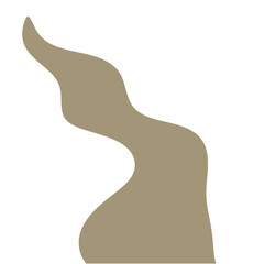 Obraz premium Illustration of a winding sand road