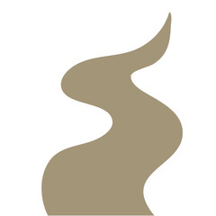 Illustration of a winding sand road