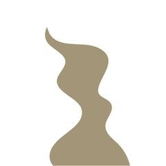 Illustration of a winding sand road