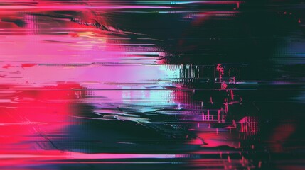 Grunge Glitchcore aesthetics background. Abstract digital technology noise effect. Distorted game error texture