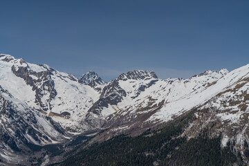 Naklejka premium Winter mountain landscape