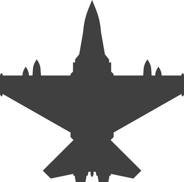 recommend clip art: Black airplanes top view. Military jet fighter and civil aviation cargo and passenger planes silhouette icons aerial view. Vector overhead look of airplane set