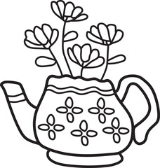 Cute Spring Coloring Pages Line Art