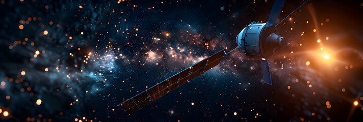 Advanced Interstellar Communication: Developing Space Communication Systems for Enhanced Long Distance Connections, Photo Realistic Concept