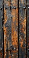 Old brown rustic dark grunge wood wall or floor or table texture, wooden background banner, vertical banner，Rustic Elegance: 4K HD Wallpaper Showcasing the Beauty of Weathered Wood Texture