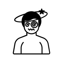 Knock icon. black fill icon