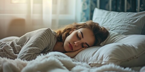 Obraz premium Signifies bedtime routines, restful sleep, and sleep health habits