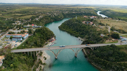 Rio Canimar natural park aerial views