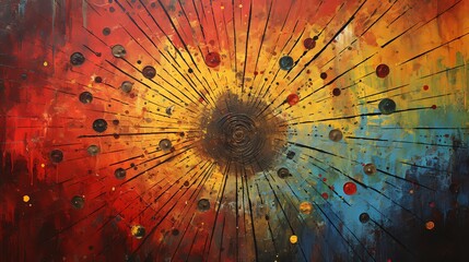 Emotional awareness depicted as a kaleidoscope of vivid emotions