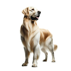 dog, golden Retriever Isolated transparent background