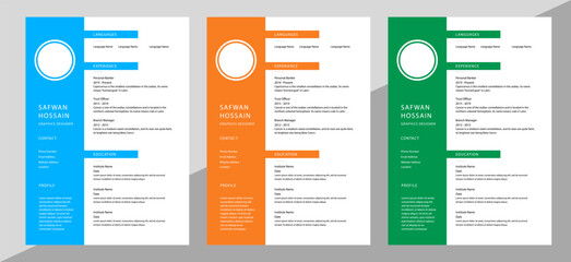 Modern Minimalist Company Interview CV Resume Template.Job Business Employment Professional Simple Infographic Elegant Cover Letter.Creative Personal Clean Profile Header Application Design