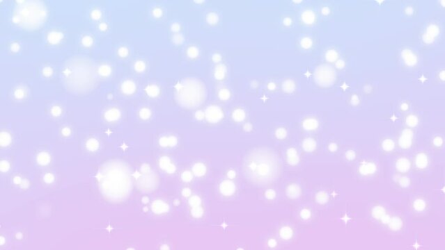 白く光り輝く玉ボケ／ピンク紫背景
