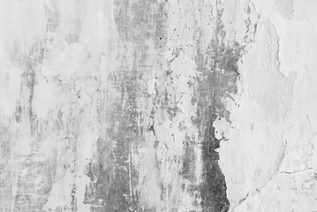 Textured Gray Concrete Wall Background with Weathered Scuff Marks