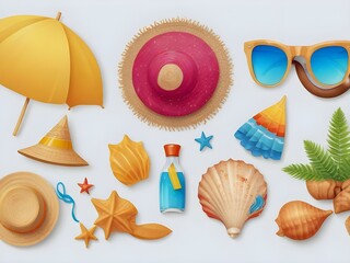 Obraz premium set of accessories