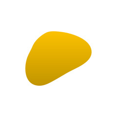 Abstract shape in pastel colours and black line boarders. Creative asymmetrical frame template. Vector isolated illustration.