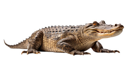 Naklejka premium crocodile isolated on a transparent background