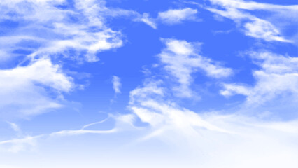 Fototapeta premium Blue sky with clouds background