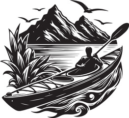 Kayak Illustration