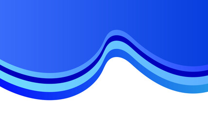 Blue and white wave background design.