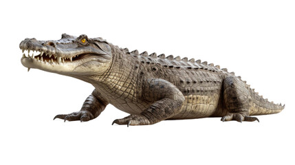 Fototapeta premium realistic image of crocodile isolated on a transparent background