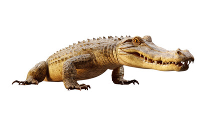 Obraz premium realistic image of crocodile isolated on a transparent background