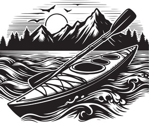 Kayak Illustration