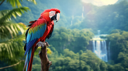 Macaw Image For Wallpaper, Desktop Background, Smartphone Cell Phone Cover, Computer Screen, Cell Phone Screen, Smartphone Screen, 16:9 Format - PNG