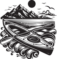 Kayak Illustration