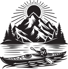 Kayak Illustration