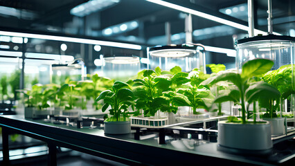 Farming Innovation: Laboratory Experiment Showcasing Hydroponic Pot-Grown Future