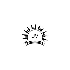 UV Skin Protection Sunscreen Lotion icon  isolated on white background