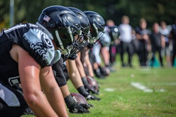 American Football Championship. Teams Ready