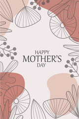 Happy mother's day vector design, background illustration