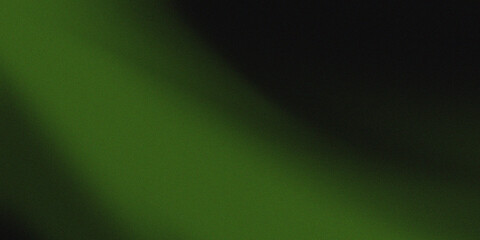 Glowing Green Grain: Blurred Light Gradient, Dark Banner Backdrop