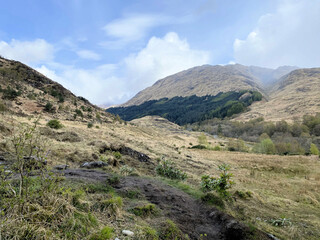 A view of the Scotland Countryside at Glenfinnan