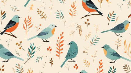 Bird Image, Pattern Style, For Wallpaper, Desktop Background, Smartphone Cell Phone Case, Computer Screen, Cell Phone Screen, Smartphone Screen, 16:9 Format - PNG