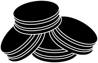 cracker illustration chocolate silhouette oatmeal logo macaroon icon wafer outline food sandwich biscuit snack cookie cream brown sugar round shape bakery pastry stack for vector graphic background