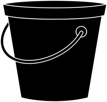 recommend clip art: paint illustration equipment silhouette bucket logo clean icon water outline wash housework household home garbage flat pail container can shape pot handle cleanup for vector graphic background