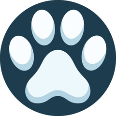 a black and white drawing of a paw