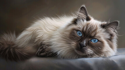 body shoot siamese persian mixed cat
