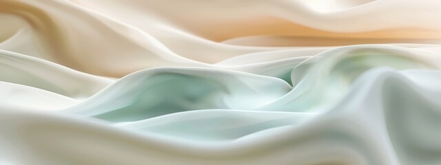 Obraz premium Soft blues and whites meld to form a cloud-like watercolor texture, evoking a calm and atmospheric depiction of the sky and water